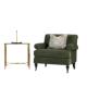 美式 中古轻奢民宿实木拉扣沙发单双三人组合 复古绿色丝绒沙发法式