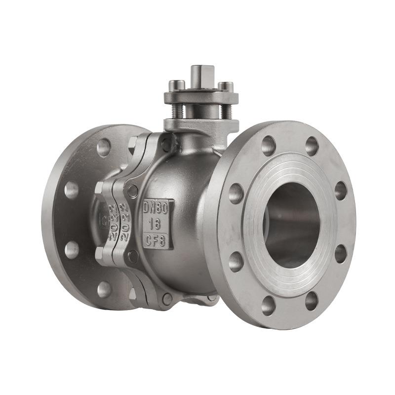 直供304不1锈钢法兰球阀Q4F-16P厂硬密家封浮动式重型水阀