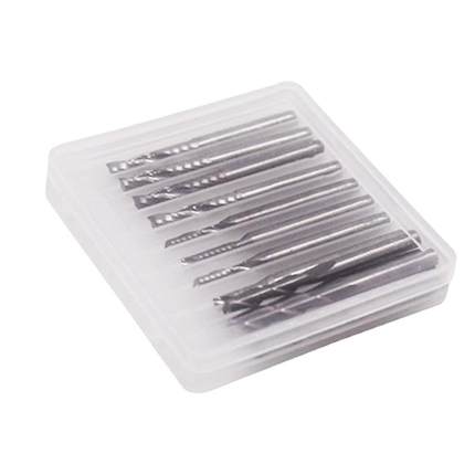 12pc铣刀组合3.175*17mm单刃+3.175*8mm单刃+3.175*17mm球头双刃