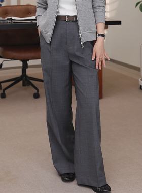 一支探戈丨小个子极简 1oo%羊毛老钱风连腰阔腿西裤2610520