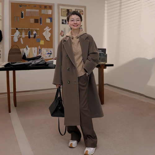 一支探戈丨小个子极简 镇店珍藏801大衣羊毛羊绒外套B版本2541101