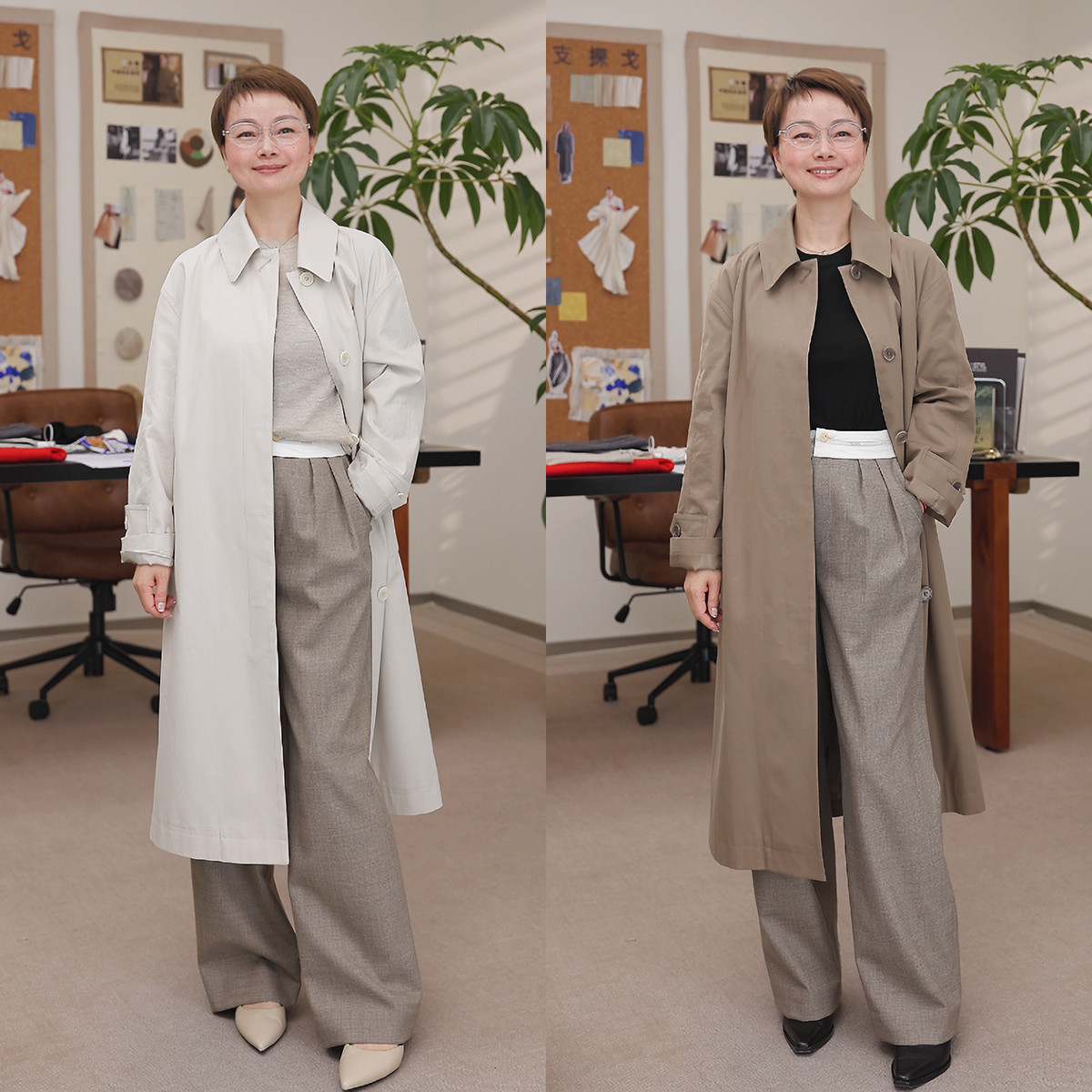 一支探戈丨小个子极简 羊绒棉气质单排扣长款风衣含B版本2611005,女装/女士精品,风衣,淘宝优惠券,粉丝福利购,淘宝优惠卷