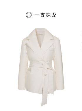 一支探戈丨小个子 90白鹅绒蓬松保暖经典收腰西装羽绒外套40918