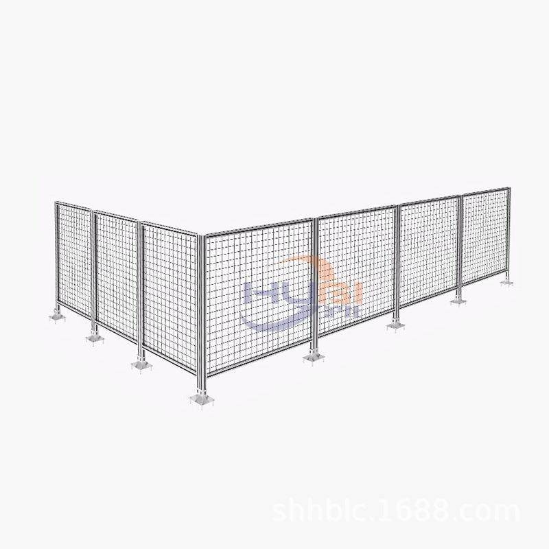 铝型材围栏车间防护栏工厂护栏网隔断网安全护栏设备防护罩围栏