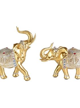 工艺品东南亚太平吉象家居客厅玄关电视柜办公室装饰品摆件