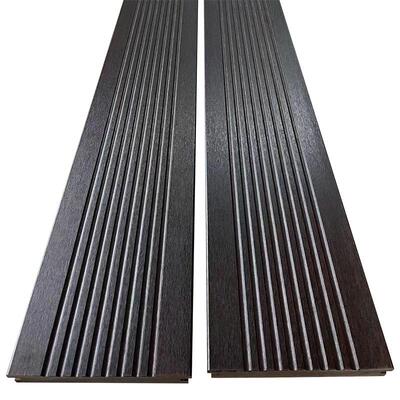 厂家销售咖啡色大波浪户外竹地板露台庭院花园户外高耐竹地板