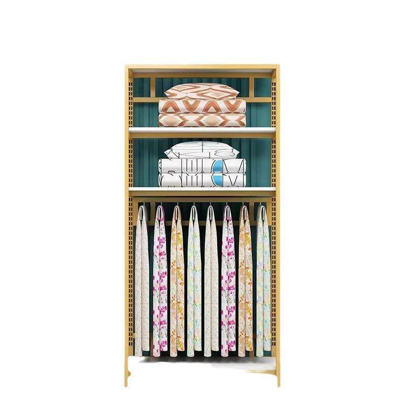 家纺店货架展示架四件套被芯枕芯布料陈列架床上用品展示架可调节