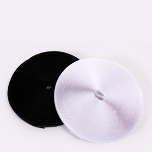 加厚加密魔术贴纳捷厂家供应黑白粘扣带公母扣尼龙搭扣