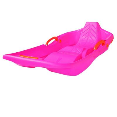 塑料儿童滑草板加厚滑雪板单板带刹车滑雪橇车爬犁滑沙板厂家