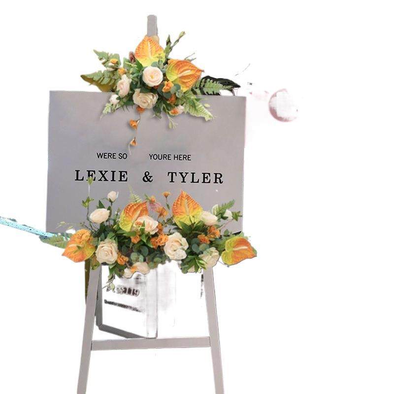 假花仿真花迎宾牌装饰花店铺开业庆典活动迎宾牌花艺kt板,鲜花速递/花卉仿真/绿植园艺,仿真花,淘宝优惠券,粉丝福利购,淘宝优惠卷