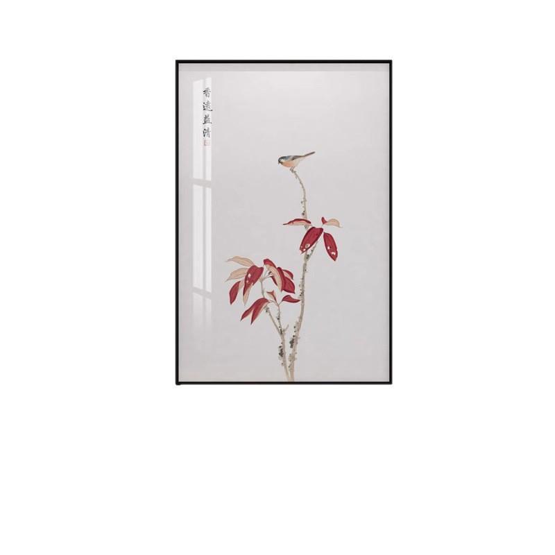 兰花装饰画卫生间防水挂画洗手间新中式厕所浴室免钉打孔轻奢壁画