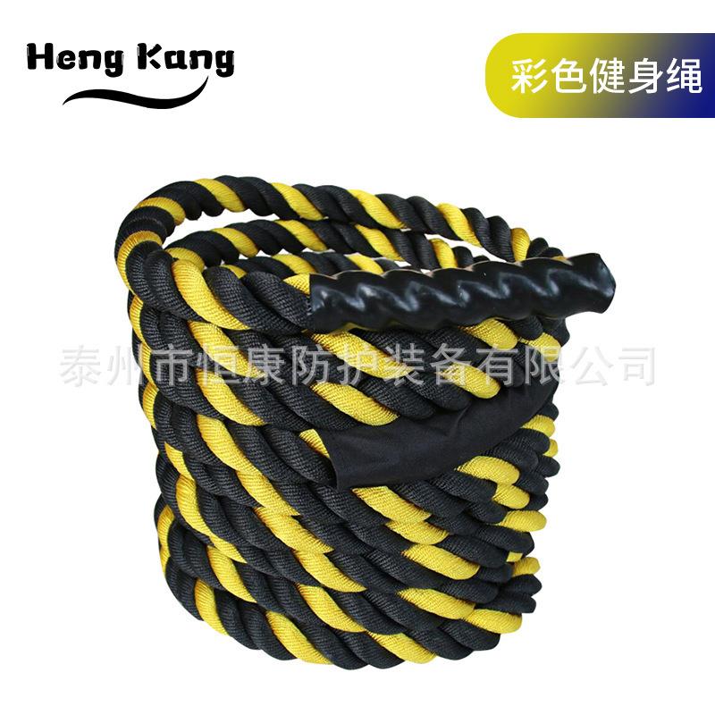 战绳健身甩大绳家用男士体能训练力量绳臂力格斗绳战斗绳