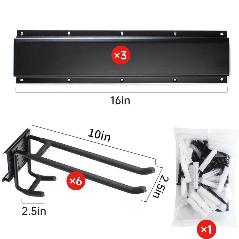 花园工具组织器壁挂架浸塑挂钩重型工具铲子壁挂式车库槽板挂钩,收纳整理,挂钩/粘钩,淘宝优惠券,粉丝福利购,淘宝优惠卷