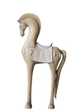 美式乡村尼古拉复古抽象马仿旧雕塑法式田园高级桌面摆件工艺品