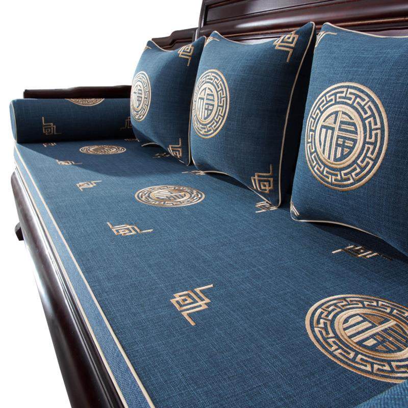 天然乳胶座垫高档红木沙发坐垫新中式国风刺绣椅垫抱枕沙发套罩,居家布艺,美臀垫/保健坐垫,淘宝优惠券,粉丝福利购,淘宝优惠卷