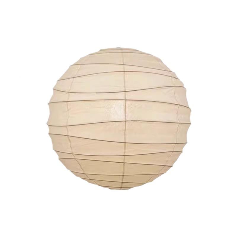野勇灯日式侘厅寂风卧纸室餐厅民宿601客服装店氛围感圆球宣纸吊