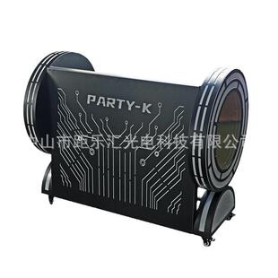 酒吧DJ台KTV派对包房发光打碟机夜店led可移动铁艺亚克力打碟台桌