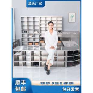 換鞋 凳單雙面多層帶門 柜無塵凈化車間工廠坐式 不銹鋼員工更鞋