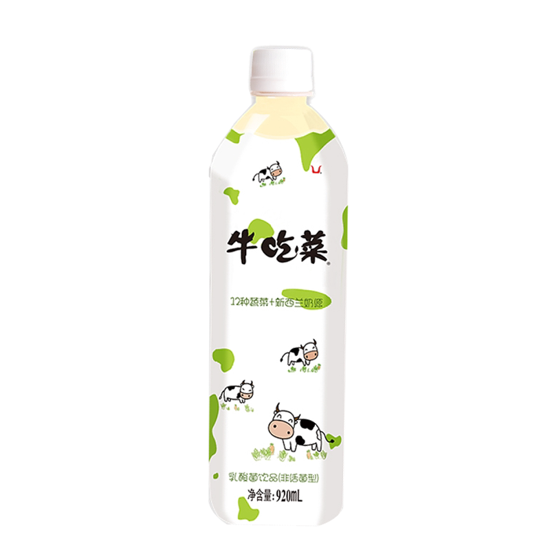 贝奇牛吃菜乳酸菌饮料 大瓶装益含乳饮料