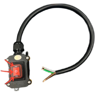 12V48V直流马达24V电机正反转自复位36V防水按钮开关6脚3档升降