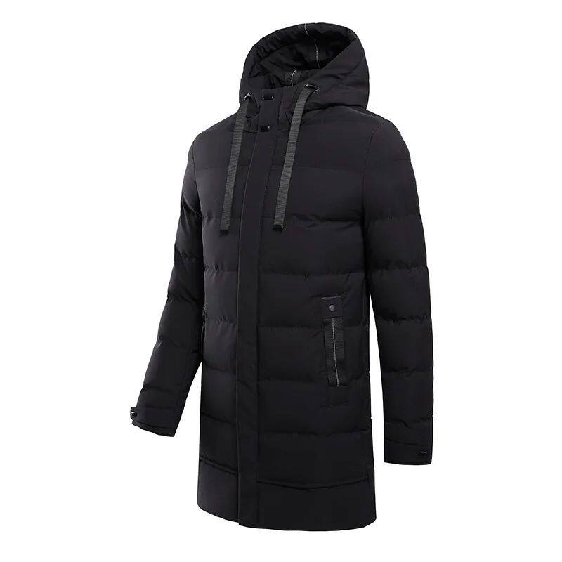 WINTER THICK WARM JACKET MEN OVERSIZED LONG COTTON PARKA PUF