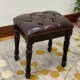 凳卧室妆凳古筝凳琴凳 皮质梳妆凳换鞋 美式 化妆凳子实木妆台凳欧式