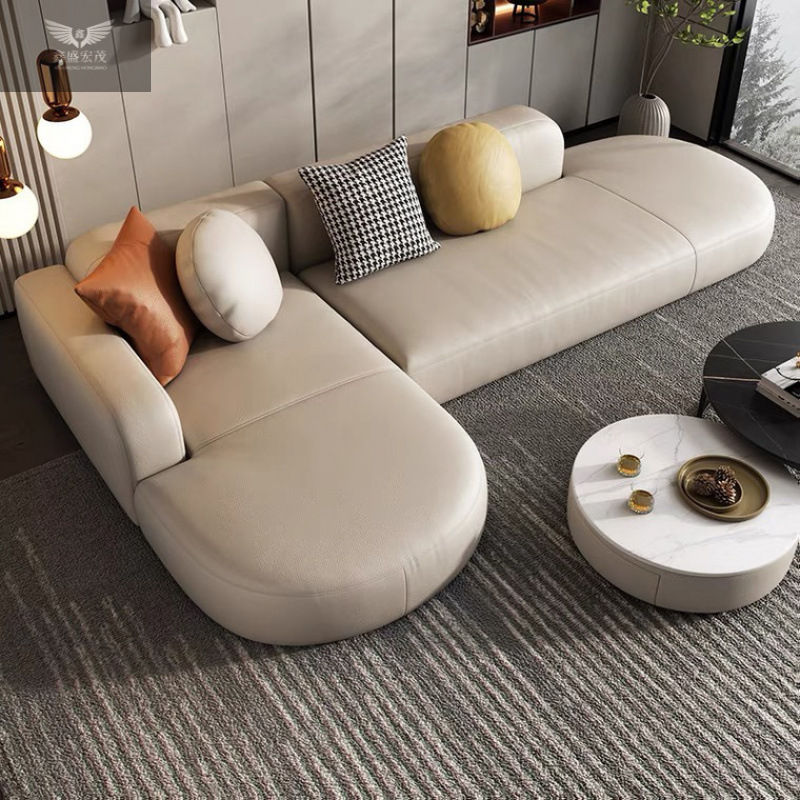 客厅小户型沙发北欧意式极简现代居家休闲新款设计大转角布艺沙发