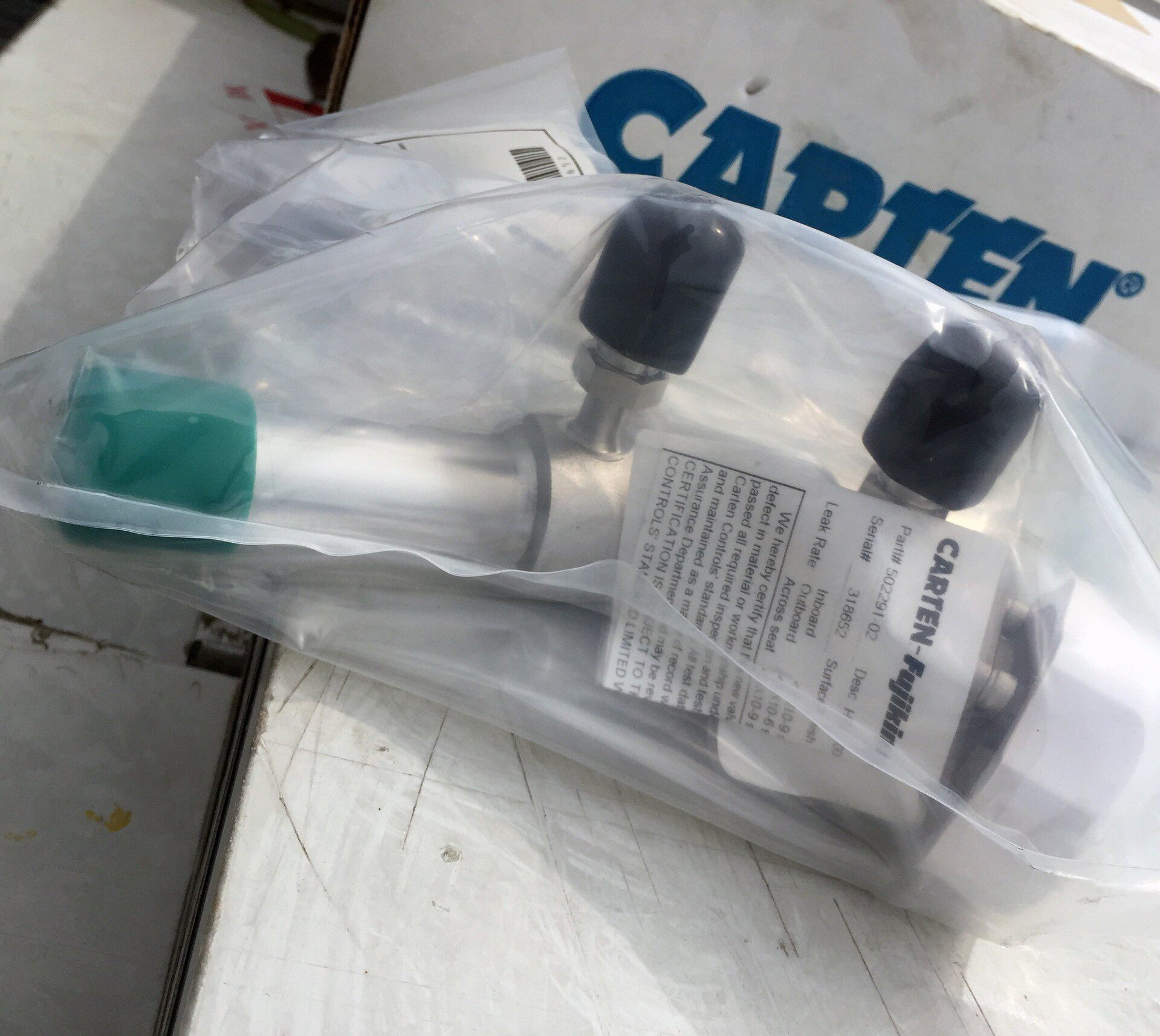 CARTEN-FUJIKIN 超高纯净 波纹管阀 1.5