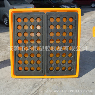 供应福建 厦门4桶聚乙烯防渗漏卡板 四面进叉防溢托盘