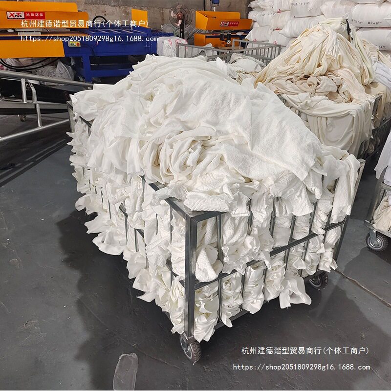 工业抹布纯色吸油掉碎布棉质毛全白碎布清洁布吸水擦机布棉垒德株