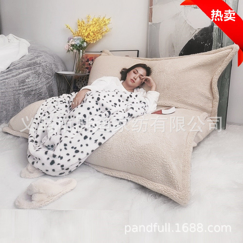 现货懒人沙发豆袋绒毛椅子阳台躺卧EPS榻榻米日式单人沙发可拆洗