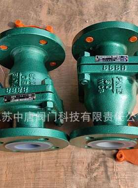 旋启式衬氟止回阀H44F4-10CH44PFA-10C衬四氟翻板PTFE耐腐蚀旋启