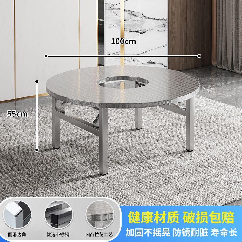 不锈钢可折叠移动烧烤桌
