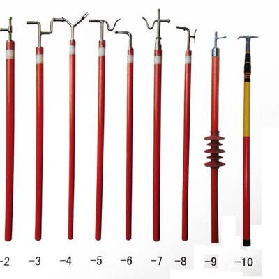 DCB-220kv高压6米对接式拉闸杆6米电工绝缘棒令克棒拉向杆百鼎