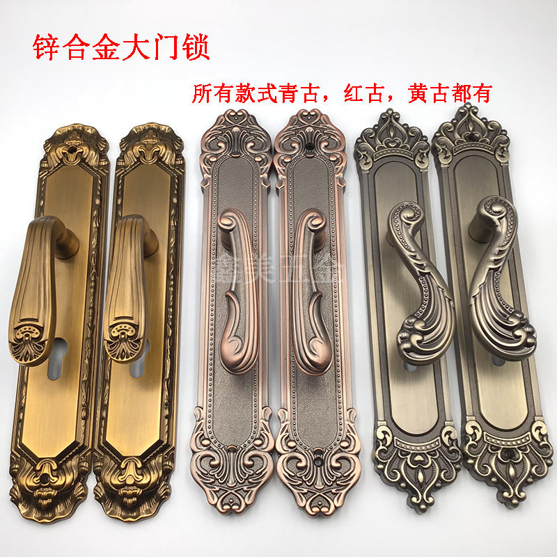 锌合金老式85门锁  大门入户木门锁仿古欧式85型木门锁8560执手锁