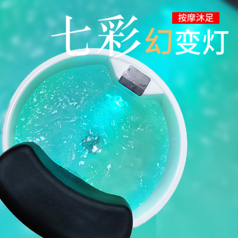 热卖可升降圆形亚克力足疗盆浴足盆洗脚盆足浴盆压克力沐足泡脚盆