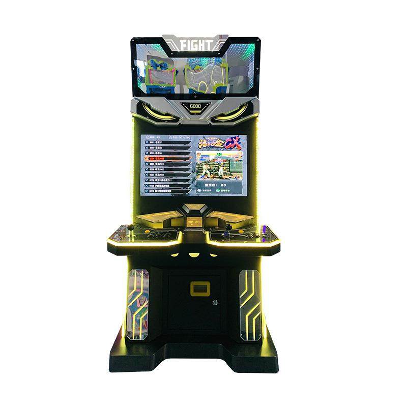 豪华拳皇格斗游戏机大型投币电玩城台式街机双人D格斗摇杆游戏机