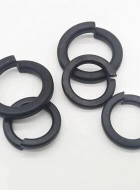 厂家直发8.8级弹簧垫高强度弹垫黑色弹性垫片65猛发黑垫圈现货