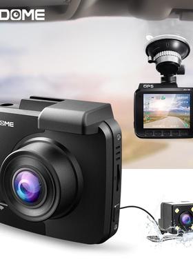 4K行车记录仪双镜头GS63H高清夜视GPS行车轨迹WIFI手机互联AP