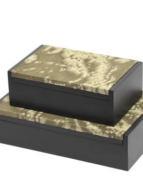 意式侘寂风收纳盒简约绿泡泡高级感设计师款家居软装饰品摆件桌面