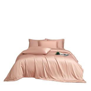 纯色竹纤维裸睡床单四件套再生纤维素被套轻奢床上用品bamboo