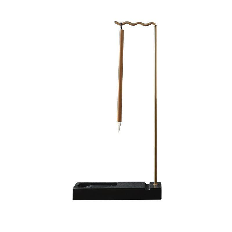 简约现代毛笔挂笔架铜雀砚台海文房四宝创意收纳砚台笔架,文具电教/文化用品/商务用品,文房四宝,淘宝优惠券,粉丝福利购,淘宝优惠卷