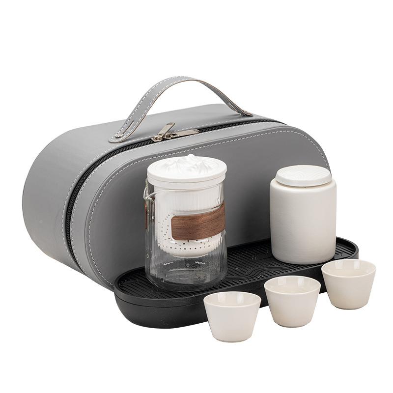 璃旅行茶旅具套装便携式小套A879游一壶快三杯露营客杯随身户外泡