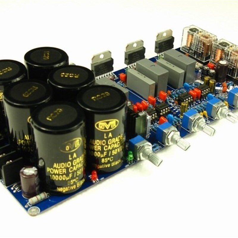极速TDA7294 2.1声道低音炮放功放板 成品板 (升级版带保护电路)