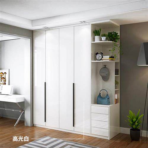 高光烤漆白色衣柜贴纸整体橱柜桌面家俱翻新贴纸光面防水防油壁纸