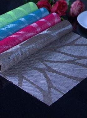 6pcs Dining Table Mat Kitchen Accessories Silicone Pvc