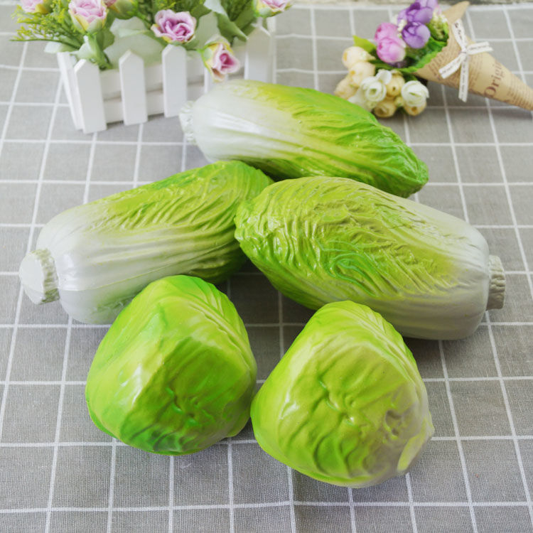 仿真塑料蔬菜模型假大白菜包菜青菜水果蔬菜装饰摆设早教摄影道具