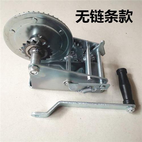 大棚放风机 手摇绞W盘 大棚手摇卷扬机 绞条式手动链盘 单轮卷帘