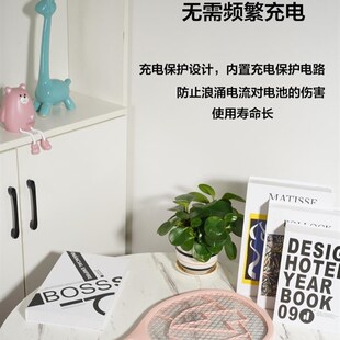 极速点蚊香拍子驱蚊神器室内电蚊拍蚊蝇诱灭器电文蚊器拍自动诱纹