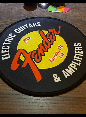 马勺杯垫碗垫鼠标垫 摇滚乐手装饰摆件 琴行录音棚马丁吉普森MESA